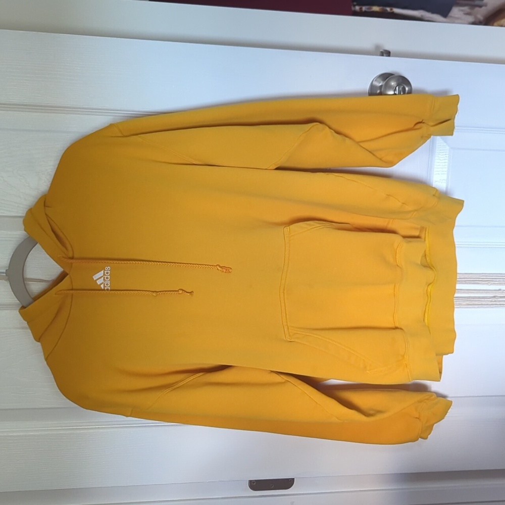 Golden adidas hoodie